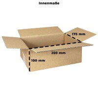 Karton 25x17x10 cm - Versandkarton 250x175x100 mm