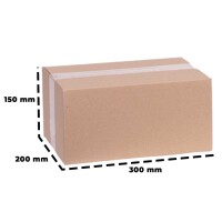 Karton 30x20x15 cm - Versandkarton 300x200x150 mm