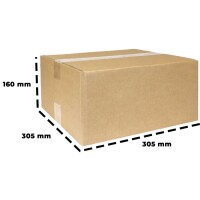 Karton 30x30x15 cm - Versandkarton 300x300x150 mm