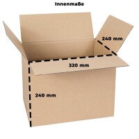 Karton 32x24x24 cm - Versandkarton 320x240x240 mm