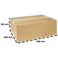 Karton 32x25x12 cm - Versandkarton 320x250x120 mm