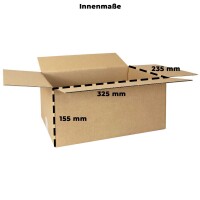 Karton 33x24x16 cm - Versandkarton 330x240x160 mm