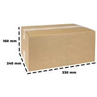 Karton 33x24x16 cm - Versandkarton 330x240x160 mm