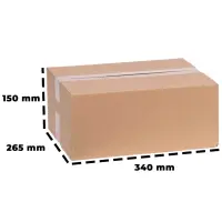 Karton 35x24x13 cm - Versandkarton 355x245x135 mm