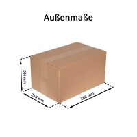 Karton 38x25x20 cm - Versandkarton 380x250x200 mm