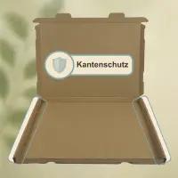 Großbrief-Karton 35x25x2 cm braun DIN A4 Faltschachtel