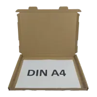 Großbrief-Karton 35x25x2 cm braun DIN A4 Faltschachtel