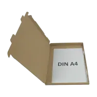 Großbrief-Karton 35x25x2 cm braun DIN A4 Faltschachtel