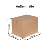 Karton 40x30x30 cm - Versandkarton 400x300x300 mm