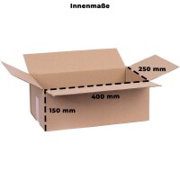 Karton 40x25x15 cm - Versandkarton 400x250x150 mm