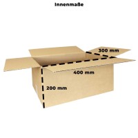 Karton 40x30x20 cm - Versandkarton 400x300x200 mm